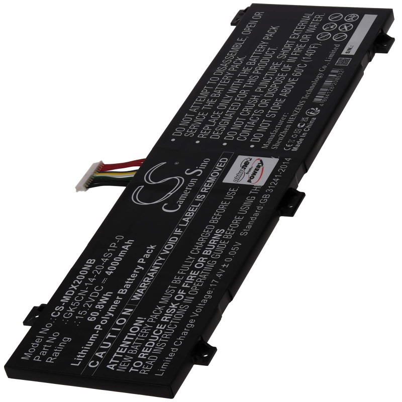 Μπαταρία για Laptop Medion Erazer Major X20 Schenker XMG Apex 17 XMG Core 15 Type GK5CN-00-13-4S1P-0 4000mAh/61Wh