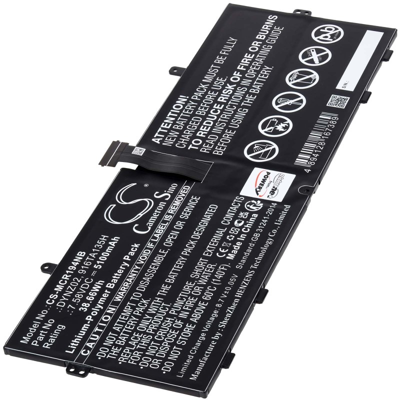 Μπαταρία για Laptop Microsoft Surface Go 1943 Type 916TA135H 5100mAh/39Wh