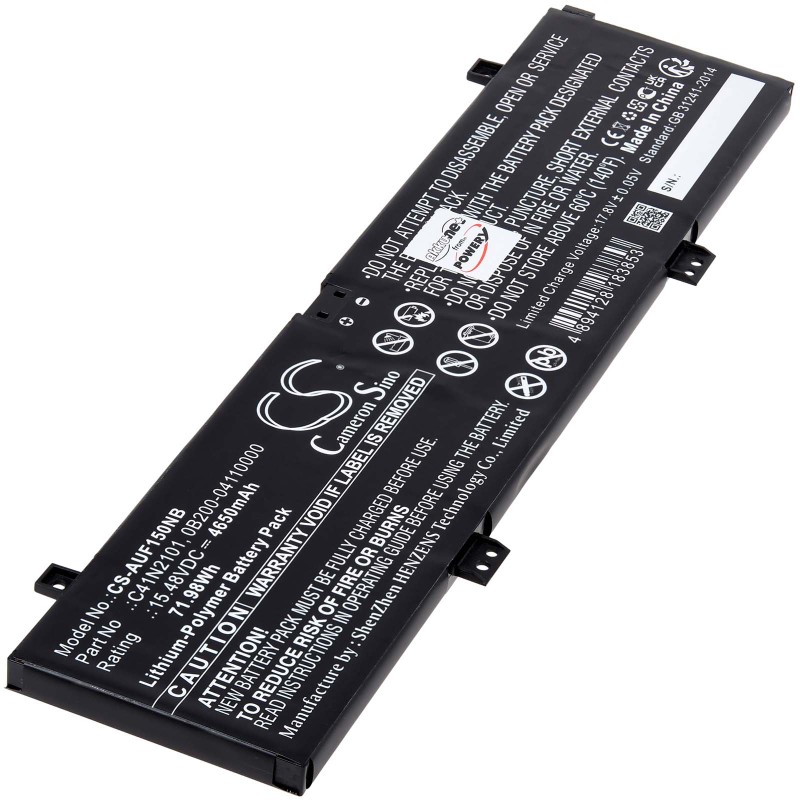 Μπαταρία για gaming laptop Asus TUF Dash F15 FX517 Zenbook Pro 14 Duo OLED Type C41N2101 4650mAh/72Wh