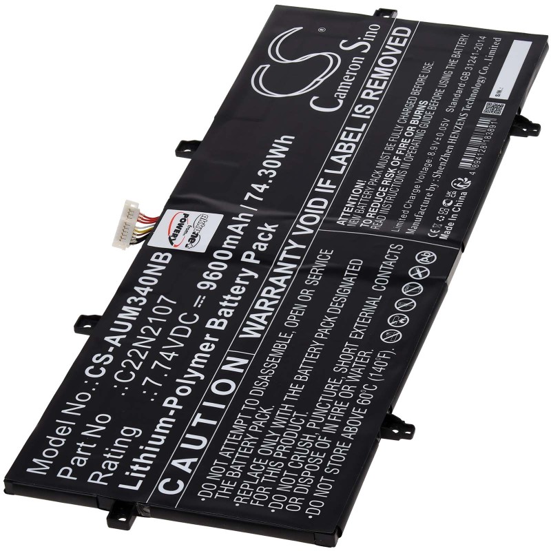 Μπαταρία για Laptop Asus ZenBook 14 OLED UX3402 ZenBook 14 OLED UM3402 Type C22N2107 9600mAh/74Wh