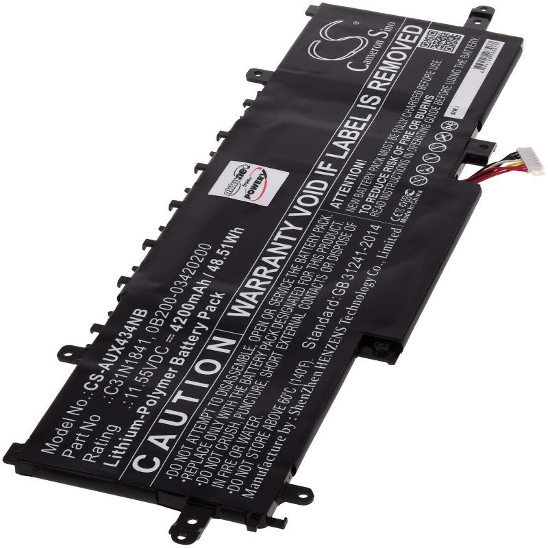 Μπαταρία για Laptop Asus ZenBook 14 UX434, Type C31N1841 4200mAh/48,5Wh