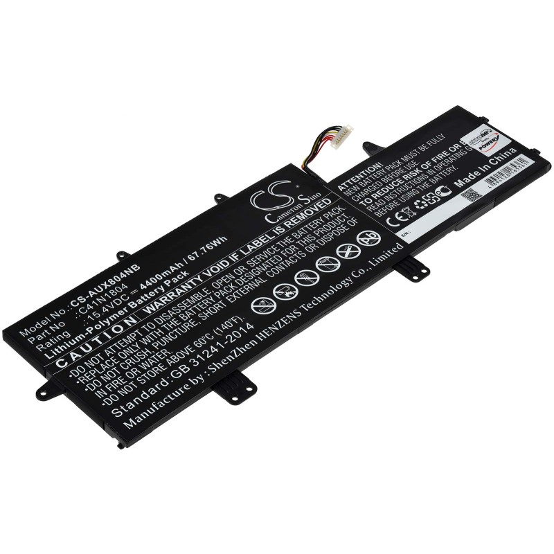 Μπαταρία για laptop Asus Zenbook Pro UX480 series, type C41N1804 4400mAh/67,8Wh