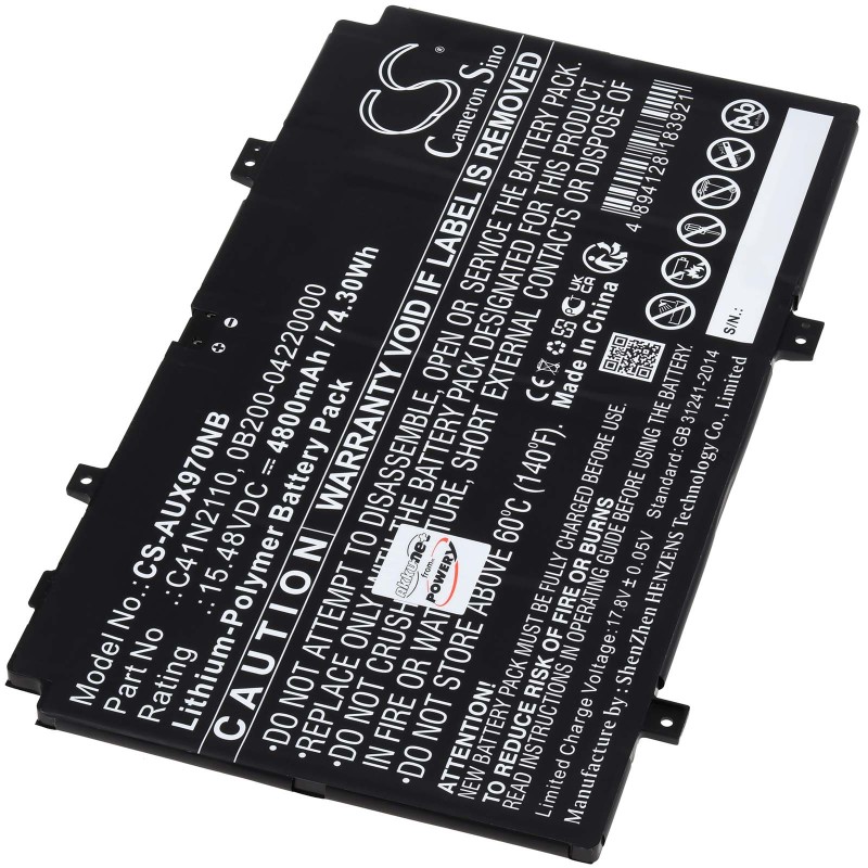 Μπαταρία για Laptop Asus Zenbook 17 Fold OLED UX9702AA Type C41N2110 4800mAh/74Wh