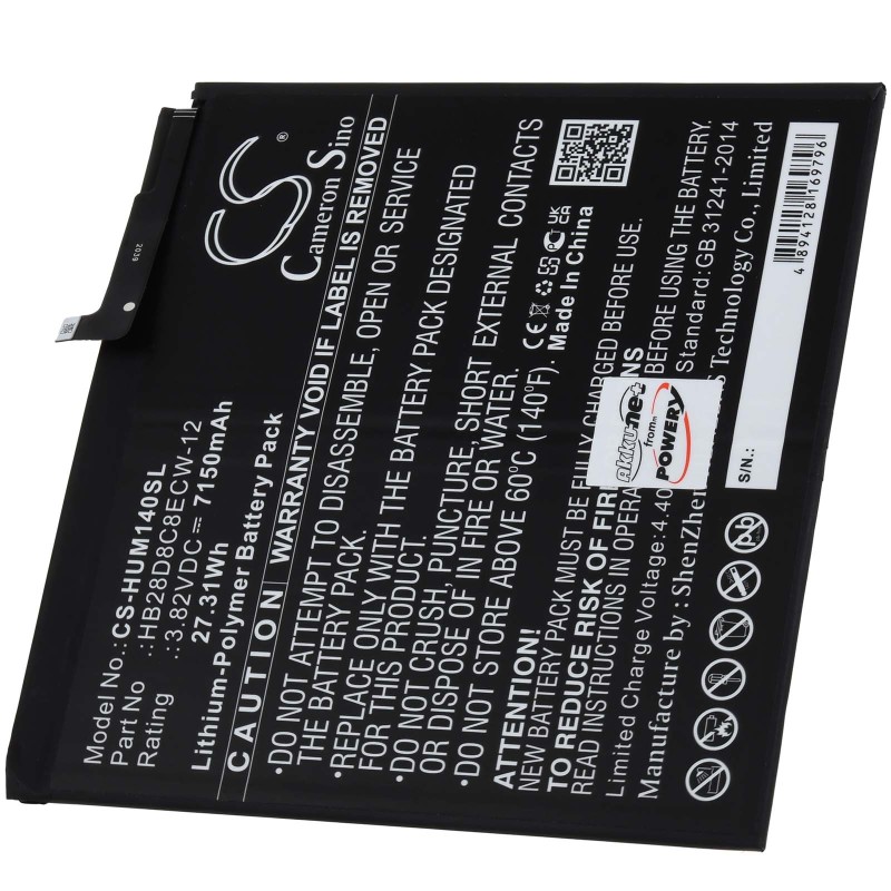 Μπαταρία για tablet Huawei MatePad 10.4 2020, BAH3-W09, type HB28D8C8ECW-12 7150mAh/27Wh