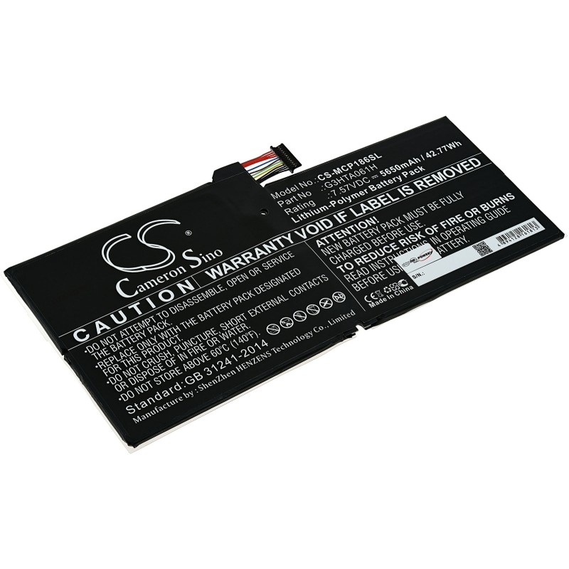 Μπαταρία για Tablet Microsoft Surface Pro 7 (1866), Type G3HTA061H 5650mAh/42,8Wh