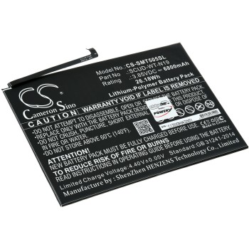 Μπαταρία για tablet Samsung Galaxy Tab A7 10.4 (2020), SM-T500, type SCUD-WT-N19 and others. 6800mAh/26,2Wh