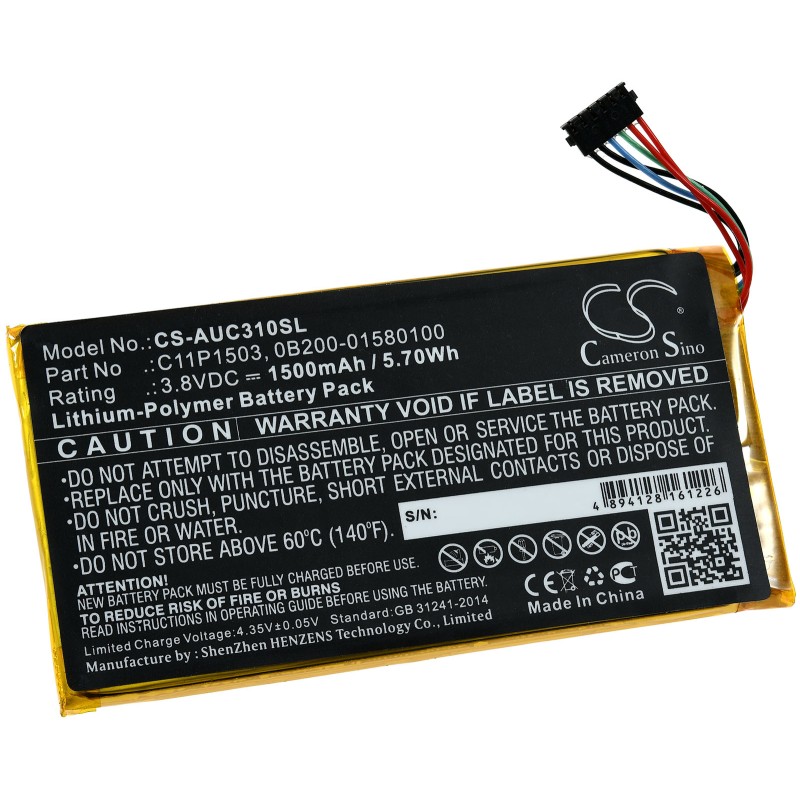 Μπαταρία για Tablet Asus ZenPad 10 LTE (ZD300CL), Z300CL, Type C11P1503 and others. 1500mAh/5,7Wh