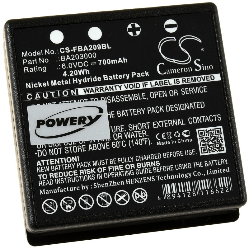 Μπαταρία χειριστηρίου γερανού crane remote control HBC Micron 4 / type FUB9NM 6V 700mAh NiMH (O9FUB9) Μπαταρία χειριστηρίου γερανού crane remote control HBC Micron 4 / type FUB9NM 6V 700mAh NiMH (O9FUB9)