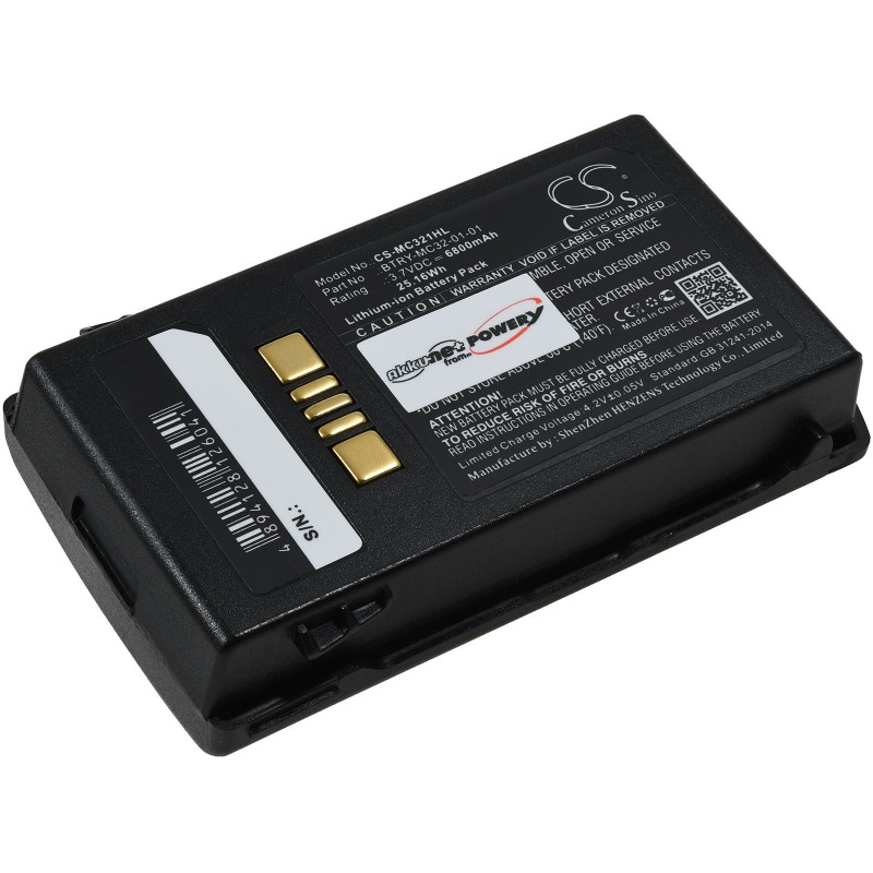 XXL rechargeable Μπαταρία για barcode scanner Motorola Zebra MC3200, Zebra MC32N0, type BTRY-MC32-01-01 6800mAh/25,2Wh XXL rechargeable Μπαταρία για barcode scanner Motorola Zebra MC3200, Zebra MC32N0, type BTRY-MC32-01-01 6800mAh/25,2Wh