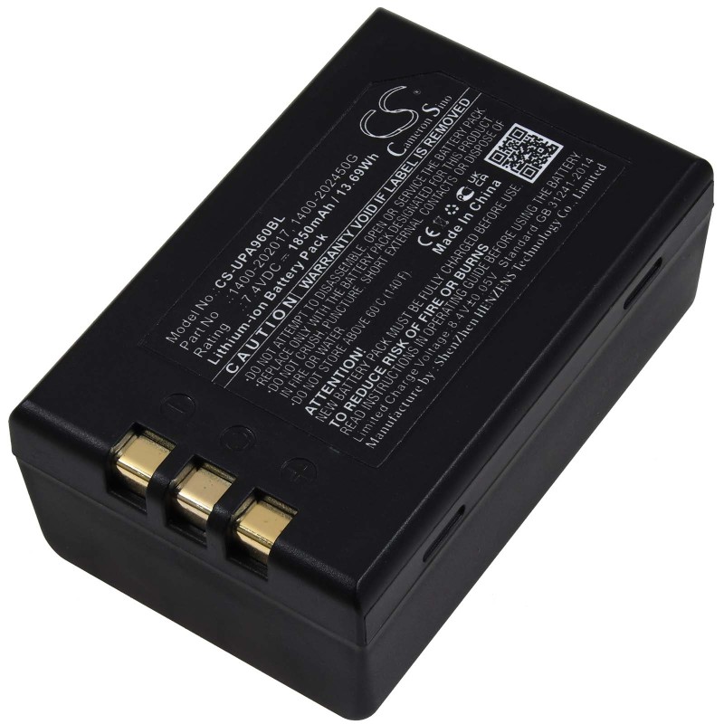 Μπαταρία για barcode scanner Unitech PA960 PA962 RH767 type 1400-202450G 1850mAh/13,7Wh