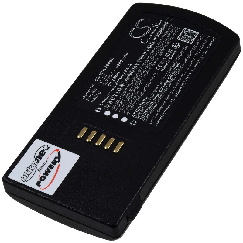 Μπαταρία για barcode scanner M3 Mobile UL20 UL20F 5200mAh/19Wh