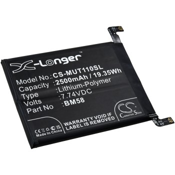 Μπαταρία για mobile phone, smartphone Xiaomi Mi 11T Pro 5G, type BM58 2500mAh/19Wh