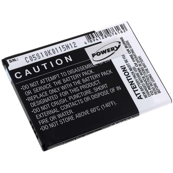 Μπαταρία smartphone Samsung Galaxy S4 mini/ GT-I9190/ type B500BE with NFC-Chip 1900mAh 3,7V 1900mAh Li-ion (P9GTI9190NFC)