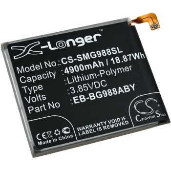 Μπαταρία για mobile phone, smartphone Samsung Galaxy S20 Ultra, SM-G988U, type EB-BG988ABY and others. 4900mAh/18,9Wh