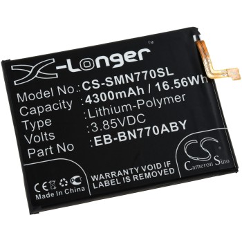 Μπαταρία για smartphone, mobile phone Samsung Galaxy Note 10 Lite, SN-N770F/DS, type EB-BN770ABY and others. 4300mAh/16,6Wh