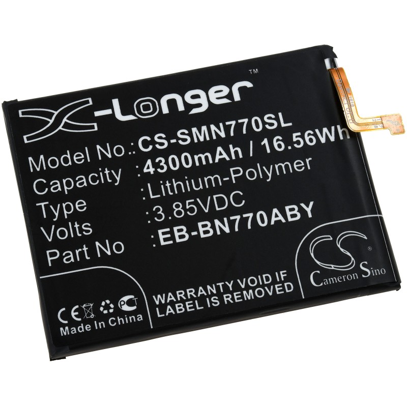 Μπαταρία για smartphone, mobile phone Samsung Galaxy Note 10 Lite, SN-N770F/DS, type EB-BN770ABY and others. 4300mAh/16,6Wh