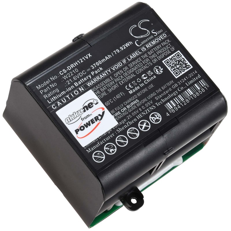 Rechargeable Μπαταρία για hand-held hoover Dreame H12 H12 Pro type W2210 3700mAh/80Wh