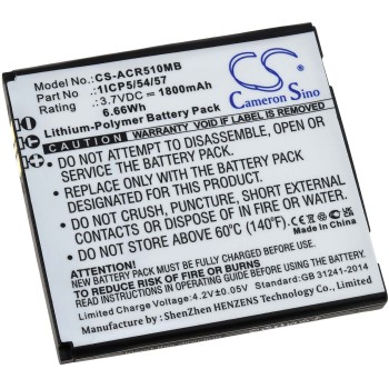 Μπαταρία για baby monitor Angelcare AC417, AC510, AC517, type 1ICP5/54/57 1800mAh/6,7Wh