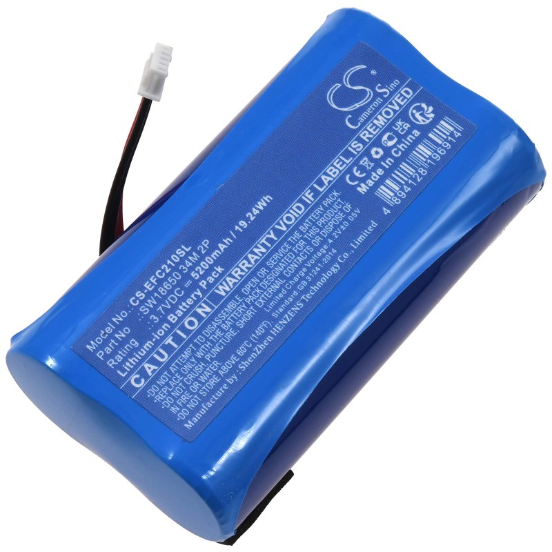 Μπαταρία για surveillance camera Security efuy SoloCam C210 type SW18650 34M 2P 5200mAh/19Wh
