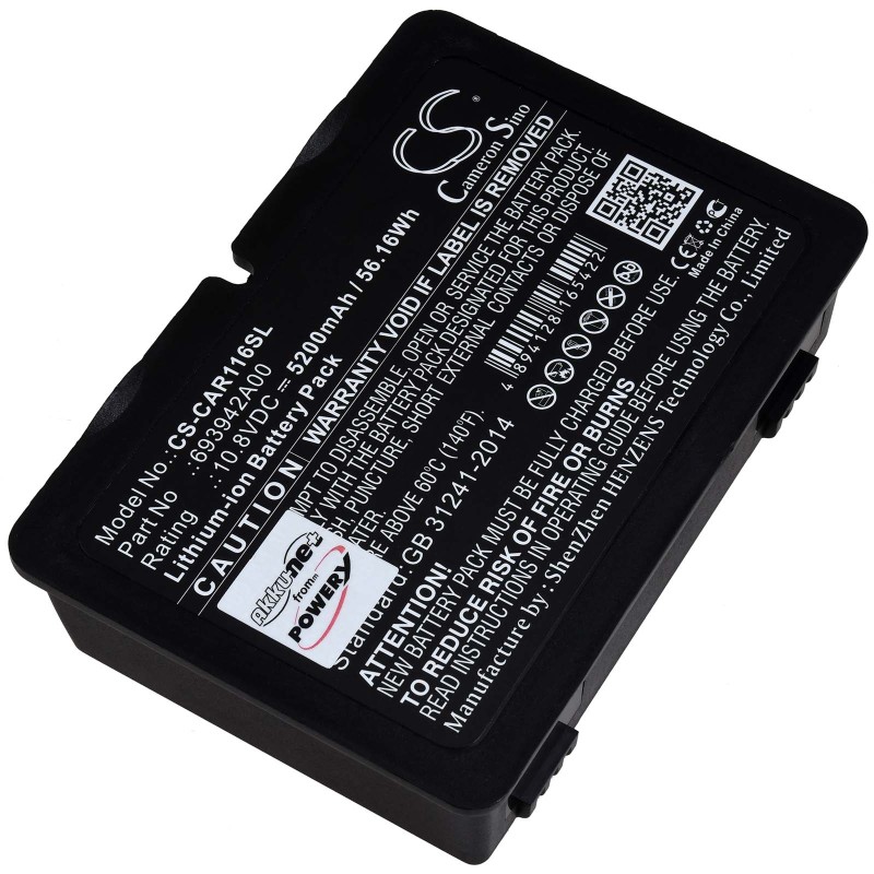 Μπαταρία για installation tester Chauvin Arnoux C.A 6117 C.A 6116N type 693942A00 5200mAh/56Wh
