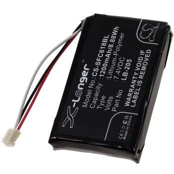 Rechargeable Μπαταρία για Safescan 6185 note validator type LB-205 1200mAh/8,9Wh