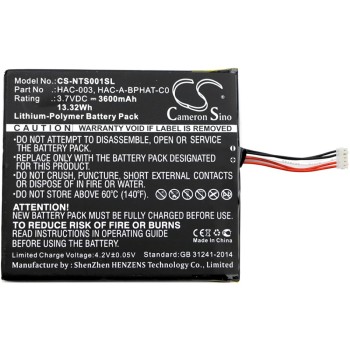 Μπαταρία για Nintendo Switch HAC-001 / type HAC-003 3,7V 3600mAh Li polymer (V9NS001)