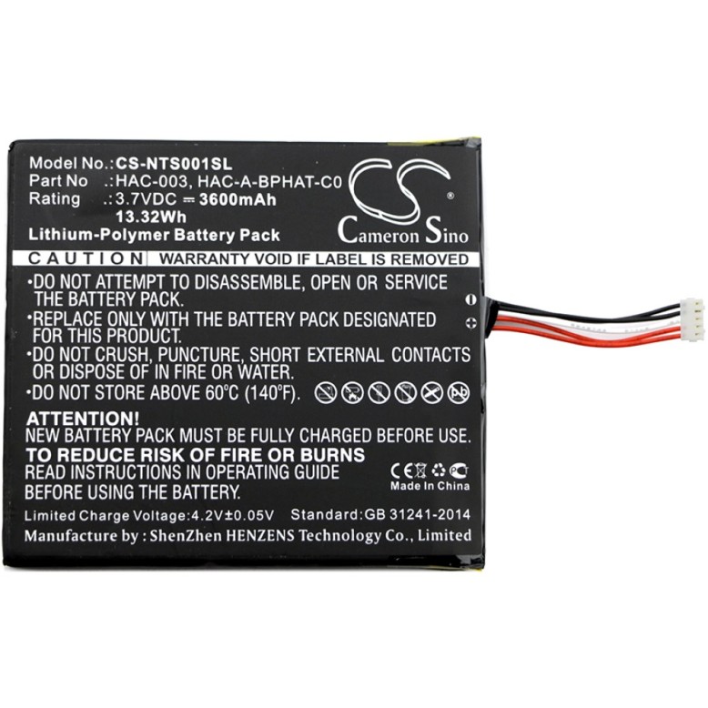 Μπαταρία για Nintendo Switch HAC-001 / type HAC-003 3,7V 3600mAh Li polymer (V9NS001)