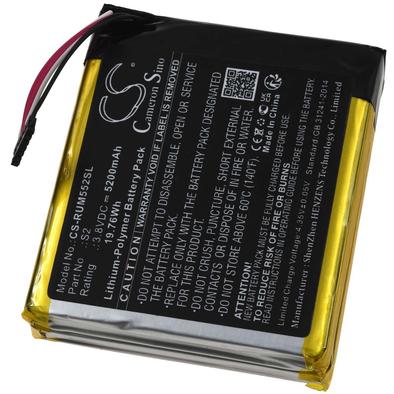 Rechargeable Μπαταρία για video doorbell Ring Doorbell 2nd generation type S2 5200mAh/20Wh Rechargeable Μπαταρία για video doorbell Ring Doorbell 2nd generation type S2 5200mAh/20Wh