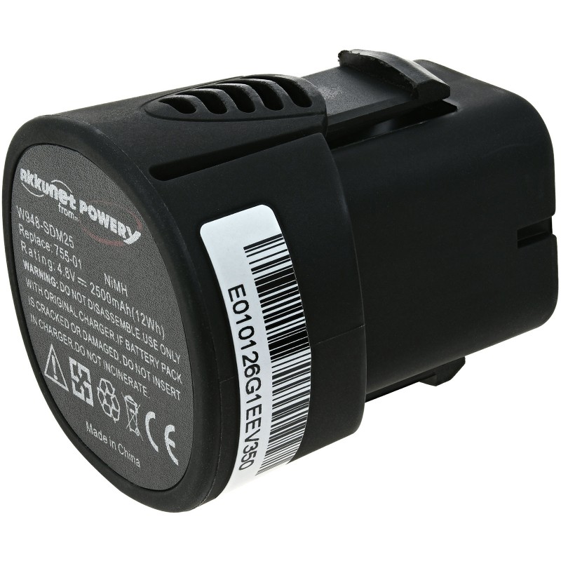 Power Μπαταρία για tool Dremel 750-02 / type 755-01 2500mAh/12,0Wh