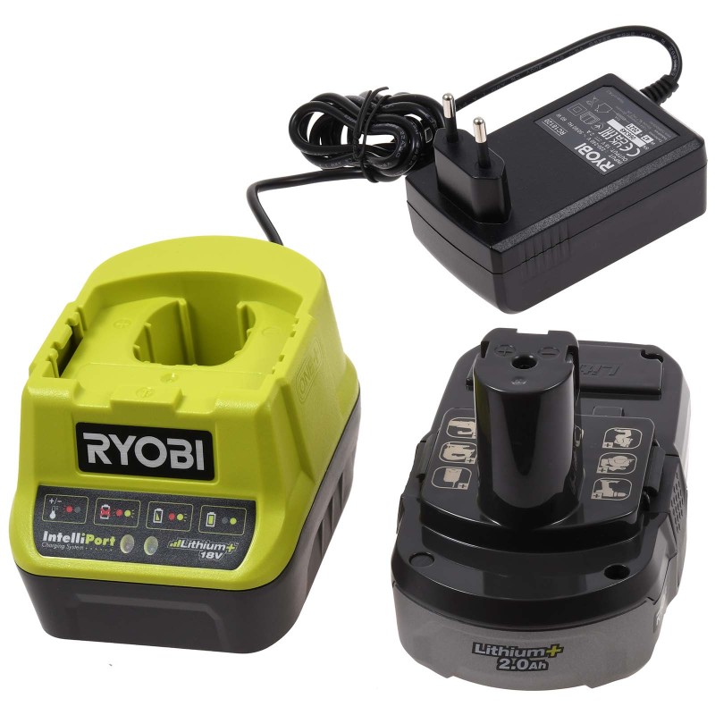 RYOBI 18 V battery starter set RC18120-120 2000mAh/27,0Wh RYOBI 18 V battery starter set RC18120-120 2000mAh/27,0Wh