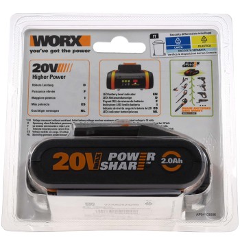 WORX WA3551.1 Battery 20V 2Ah Li-Ion 2000mAh/40Wh