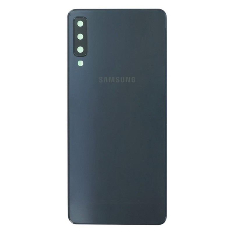 Samsung A750F - Battery cover + Adhesive + Camera Lens Black OEM