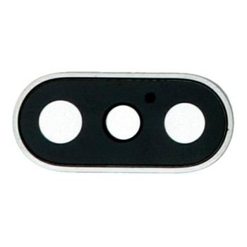 Apple iPhone XS / XS Max - Back Camera Lens and Bezel Silver Original Apple iPhone XS / XS Max - Back Camera Lens and Bezel Silver Original