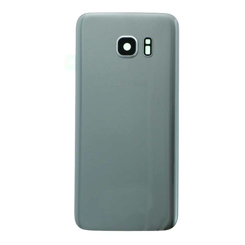 Samsung G935F - Battery cover + Adhesive + Camera Lens Silver OEM