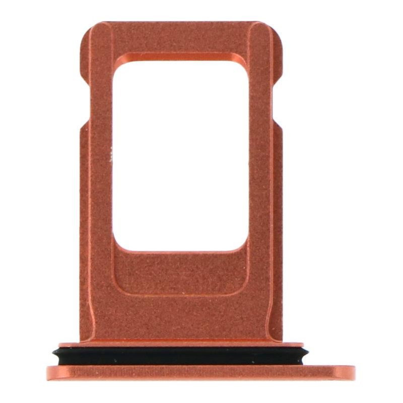 APPLE iPhone XR - SIM Card Tray With Waterproof Ring Rubber Orange Original APPLE iPhone XR - SIM Card Tray With Waterproof Ring Rubber Orange Original