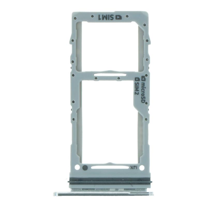 SAMSUNG Galaxy S20 Ultra / S20 Plus - SIM Card Tray Dual Card Silver Original SAMSUNG Galaxy S20 Ultra / S20 Plus - SIM Card Tray Dual Card Silver Original