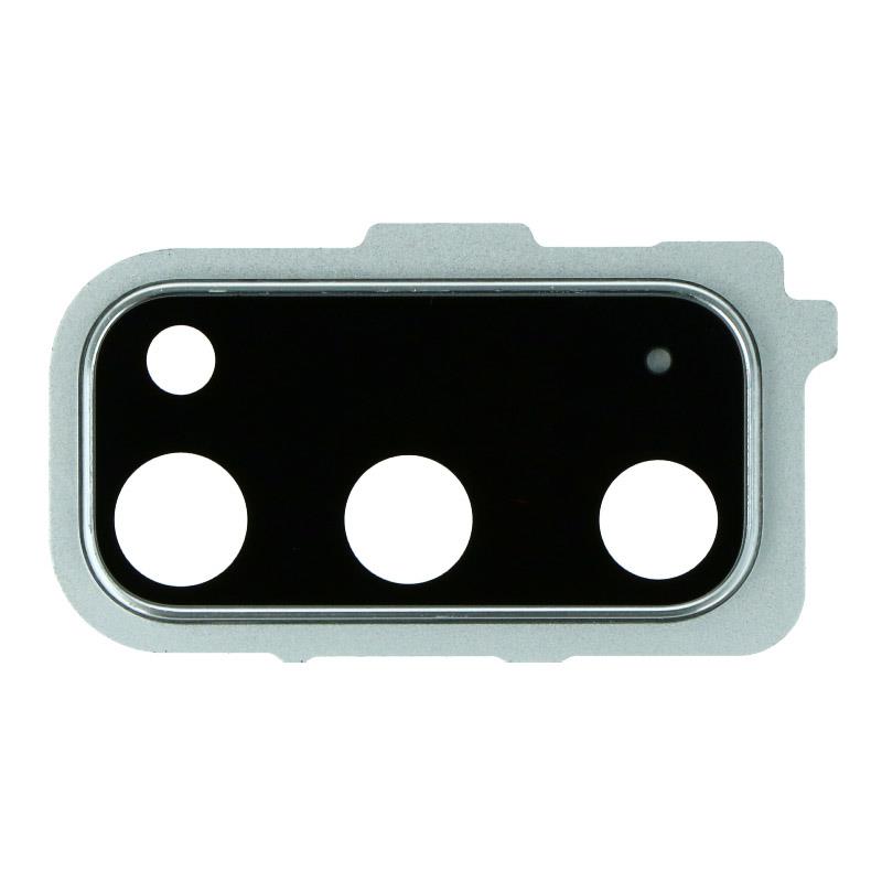 SAMSUNG Galaxy S20 / S20 5G - Back Camera Lens and Bezel Silver Original SAMSUNG Galaxy S20 / S20 5G - Back Camera Lens and Bezel Silver Original