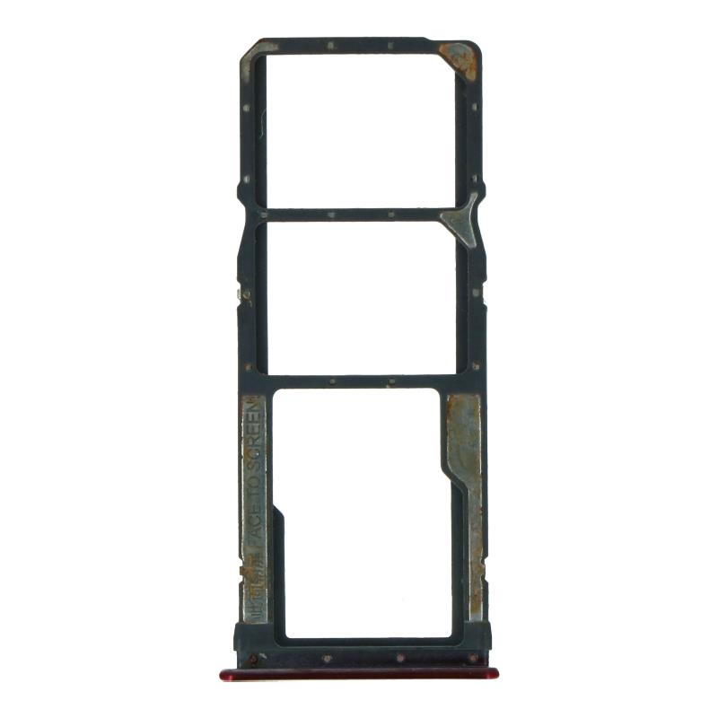 XIAOMI Redmi 7 - SIM Card Tray Dual Card Mirror Red Original