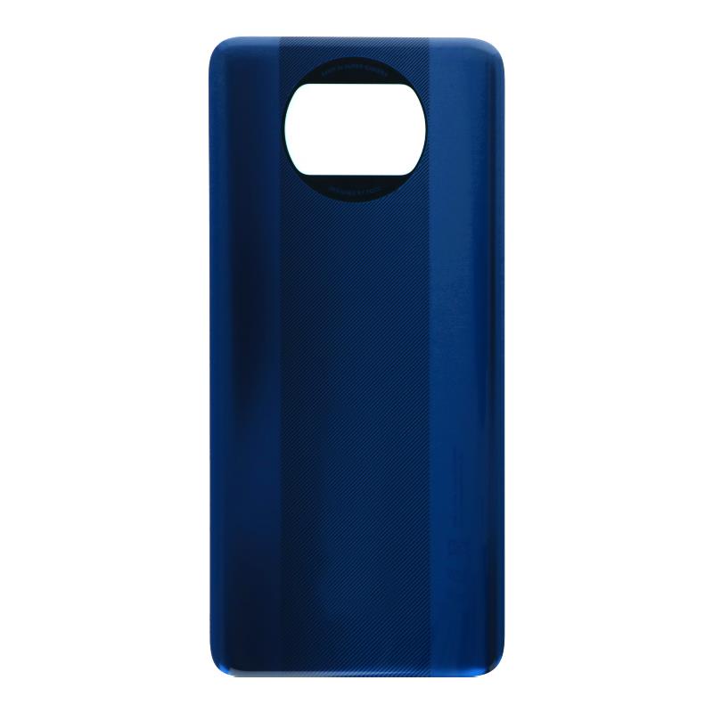 XIAOMI Poco X3 -  Battery cover + Adhesive Blue Original