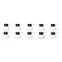 APPLE iPhone 8 Plus - Anti-dust mesh and frame for Battery Door Microphone 10pcs Black Original