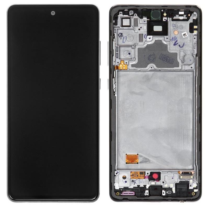 Samsung A725F/A726B Galaxy A72 4G/5G - LCD Touch Black with Frame Original GH82-25624A/25463A/25460A/25849A Service Pack