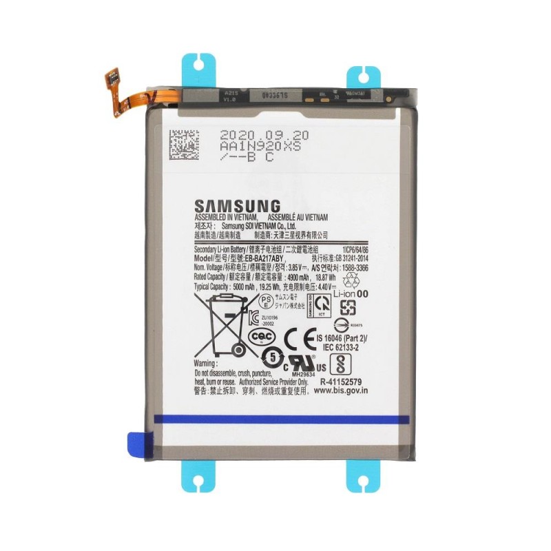 Samsung A217F Galaxy A21s - Original Battery 5000mAh Li-Ion Bulk GH82-29803A GH82-28509A EB-BA217ABY Samsung A217F Galaxy A21s - Original Battery 5000mAh Li-Ion Bulk GH82-29803A GH82-28509A EB-BA217ABY