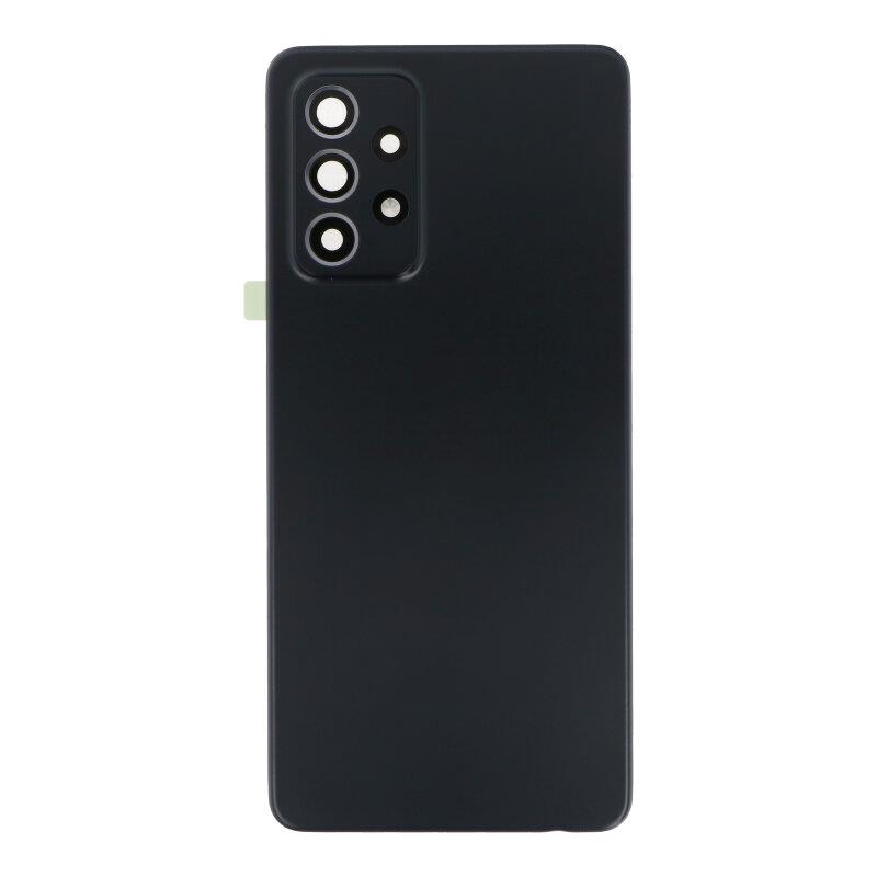 SAMSUNG A525F Galaxy A52 / A52 5G / A52S - Battery cover + Adhesive + Camera Lens Black Original SAMSUNG A525F Galaxy A52 / A52 5G / A52S - Battery cover + Adhesive + Camera Lens Black Original