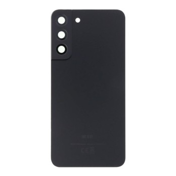 Samsung S906B Galaxy S22 Plus - Battery cover + Adhesive + Camera Lens Black OEM