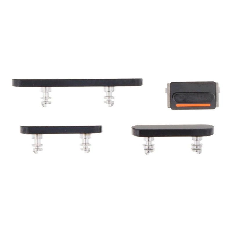Apple iPhone 14 Pro / 14 Pro Max - Power Volume Mute & Side Buttons Set Black Original