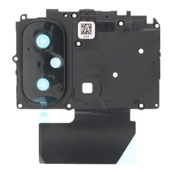XIAOMI Redmi 12C - - Back Camera Lens and Bezel with Motherboard Bracket Black Original