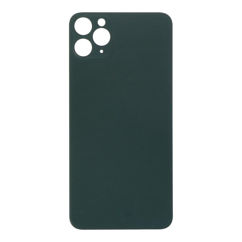 Apple iPhone 11 Pro Max - Battery cover + Adhesive Large Hole Green OEM with Logo