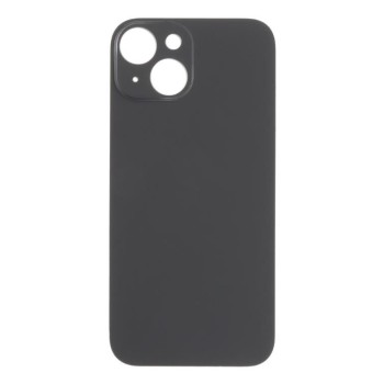 APPLE iPhone 15 - Battery cover + Adhesive Large Hole Black High Quality OEM with Logo
