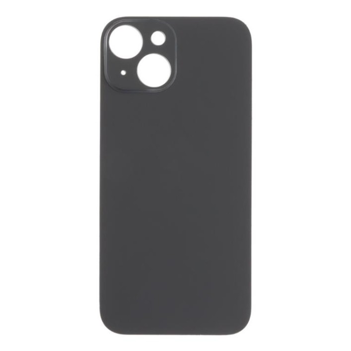 APPLE iPhone 15 - Battery cover + Adhesive Large Hole Black High Quality OEM with Logo
