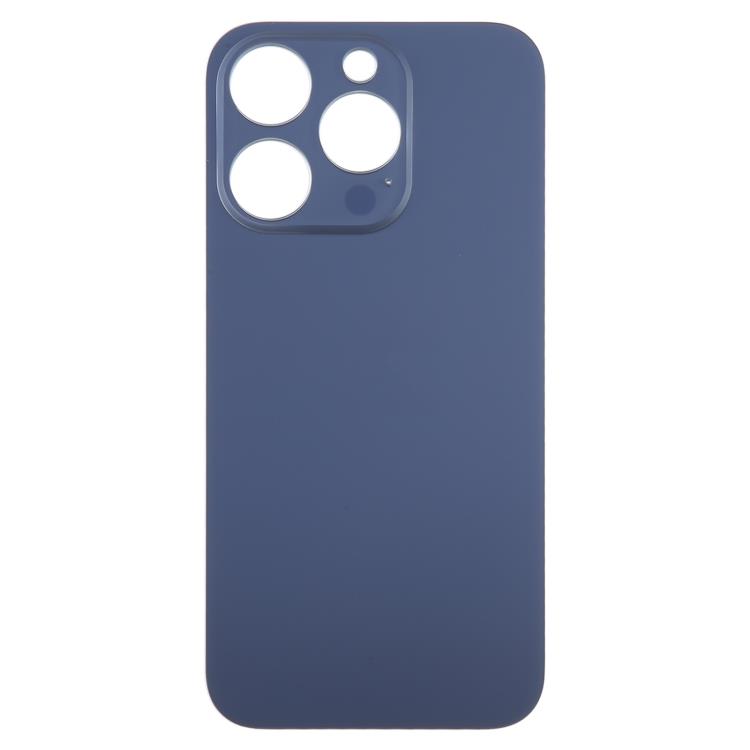 Apple iPhone 15 Pro - Battery Cover + Adhesive Large Hole Blue Titanium HQ OEM with Logo Apple iPhone 15 Pro - Battery Cover + Adhesive Large Hole Blue Titanium HQ OEM with Logo